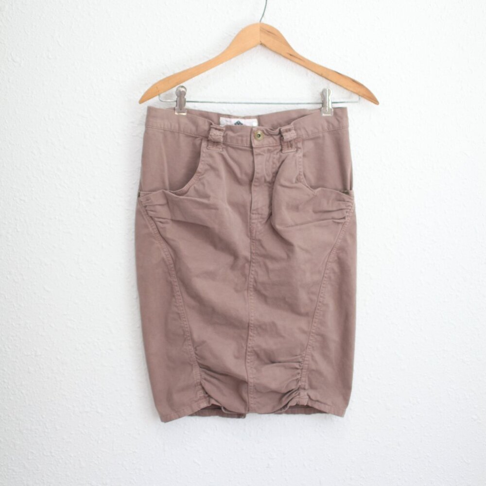 VTG Y2K Fornarina Italy Ruched Pencil Skirt